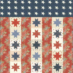 Patriotic Minick and Simpson Red White and Blue Quilt Pattern