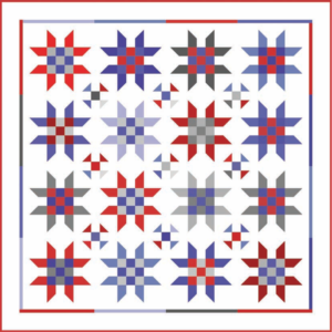 Red and Blue Jelly Roll Quilt Pattern